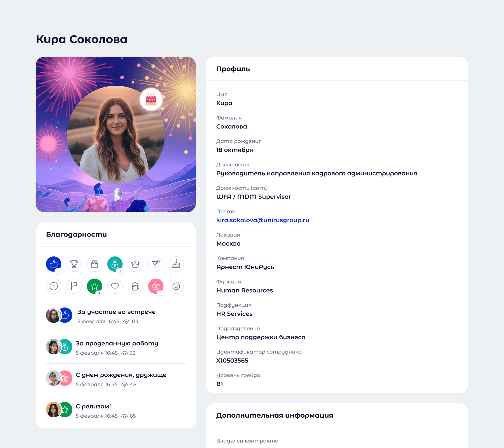 Личный кабинет сотрудника